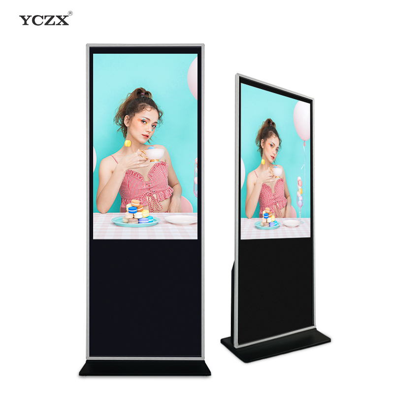 Reproductor de publicidad de pie para interiores con pantalla táctil LCD digital 