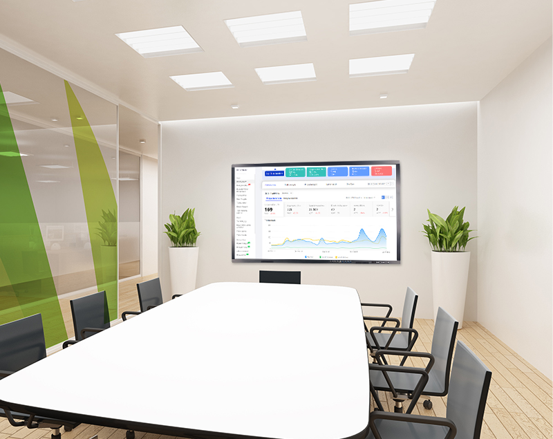 Pizarra inteligente interactiva opcional 4K UHD para oficinas y conferencias 